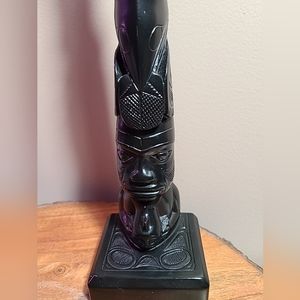 Vintage Totem By Boma Canadian Reproduction Haida Mass of Resin Totem Art Tiki